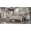 Vendome Fabric Upholstered Bedroom Set (Antique Pearl)