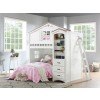Tree House Loft Bedroom Set (Weathered White/ Pink)