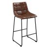 Seth 32 Inch Barstool (Distressed Cappuccino) (Set of 2)