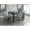 Francesca Square Counter Height Dining Set (Grey)