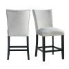 Francesca Counter Height Chair (Grey) (Set of 2)
