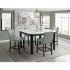 Francesca Counter Height Dining Room Set w/ Meridian Grey Chairs