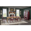 Vintage Market Barnwood Oak Dining Room Set w/ Spiced Apple Windsor Chairs