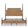 Vintage Market Barnwood Oak High/Low Poster Bed