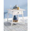 Vintage Market Picket Fence Splayed Bobbin Leg End Table