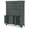 Vintage Market Mallard Green Secretary Cabinet