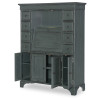 Vintage Market Mallard Green Secretary Cabinet