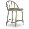 Vintage Market Kettle Black and Barnwood Oak Counter Height Dining Room Set w/ Windsor Chair Choices