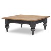 Vintage Market Kettle Black and Barnwood Oak Occasional Table Set
