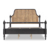 Vintage Market Kettle Black and Barnwood Oak Bobbin Post Bed
