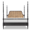 Vintage Market Kettle Black and Barnwood Oak Bobbin Post Bed