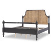 Vintage Market Kettle Black and Barnwood Oak Bobbin Post Bed