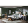 Vintage Market Kettle Black and Barnwood Oak Bobbin Post Bedroom Set