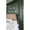 Vintage Market Kettle Black and Barnwood Oak Bobbin Post Canopy Bed