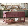 Vintage Market Spiced Apple and Barnwood Oak Kitchen Island