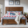 Lake House Pinecone Louvered Panel Bed