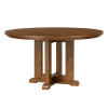 Lake House Pinecone Round Dining Room Set w/ Sea Glass Ladder Back Chairs
