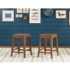 Lake House Pinecone Counter Height Backless Stool (Set of 2)