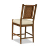 Lake House Pinecone Woven Back Counter Height Chair (Set of 2)