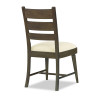 Lake House Pinecone Round Dining Room Set w/ Dried Tobacco Ladder Back Chairs