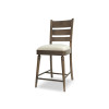 Lake House Dried Tobacco Ladder Back Counter Height Chair (Set of 2)