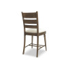 Lake House Dried Tobacco Ladder Back Counter Height Chair (Set of 2)