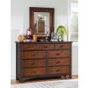 Lake House Sailcloth Jenny Lind Bedroom Set w/ Pinecone and Dried Tobacco Casegoods