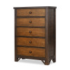Lake House Sailcloth Jenny Lind Bedroom Set w/ Pinecone and Dried Tobacco Casegoods