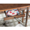 Lake House Pinecone and Dried Tobacco Dining Room Set w/ Pinecone Woven Back Chairs