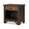 Lake House Pinecone and Dried Tobacco Youth Louvered Panel Bed