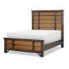 Lake House Pinecone and Dried Tobacco Youth Louvered Panel Bed