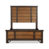 Lake House Pinecone and Dried Tobacco Youth Louvered Panel Bed