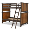 Lake House Pinecone and Dried Tobacco Bunk Bedroom Set