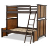 Lake House Pinecone and Dried Tobacco Bunk Bedroom Set