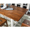 Lake House Sailcloth and Pinecone Counter Height Dining Room Set w/ Pinecone Stools