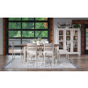Lake House Sailcloth and Pinecone Counter Height Dining Room Set w/ Sailcloth Ladder Back Chairs