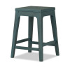 Lake House Sea Glass Counter Height Backless Stool (Set of 2)