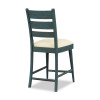 Lake House Sea Glass Ladder Back Counter Height Chair (Set of 2)