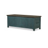 Lake House Sea Glass and Dried Tobacco Sliding Top Cocktail Table