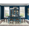 Lake House Sea Glass and Dried Tobacco Counter Height Dining Room Set w/ Dried Tobacco Stools