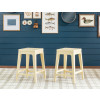 Lake House Golden Hour Counter Height Backless Stool (Set of 2)