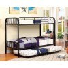 Rainbow Convertible Twin over Twin Bunk Bed (Black)