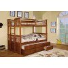 University Bunk Bedroom Set (Oak)