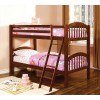 Coney Island Twin over Twin Bunk Bed (Cherry)