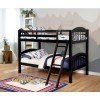 Coney Island Twin over Twin Bunk Bed (Black)