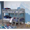 Coney Island Twin over Twin Bunk Bed (Gray)