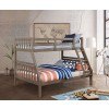 Emilie Twin over Full Bunk Bed (Warm Gray)