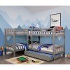 Marqutte Quadruple Twin Bunk Bedroom Set (Gray)