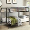 Opall Full over Full Bunk Bed w/ Trundle (Black)