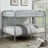 Opall Full over Full Bunk Bed w/ Trundle (Silver)